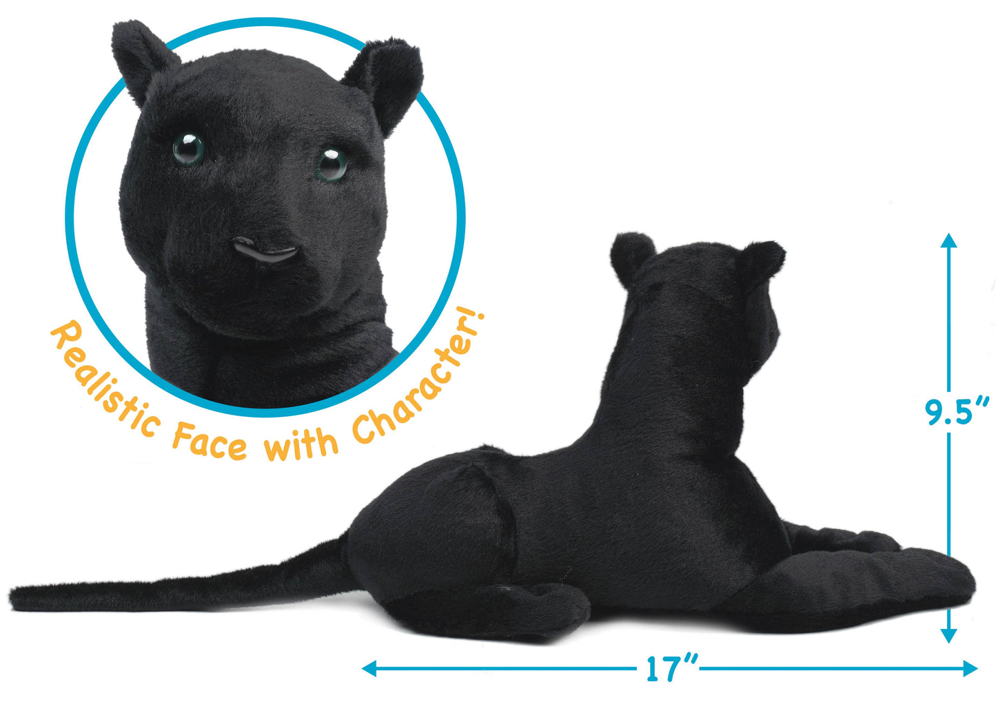 Sid The Panther - Squeeze Me! | 17 Inch Stuffed Animal Plush