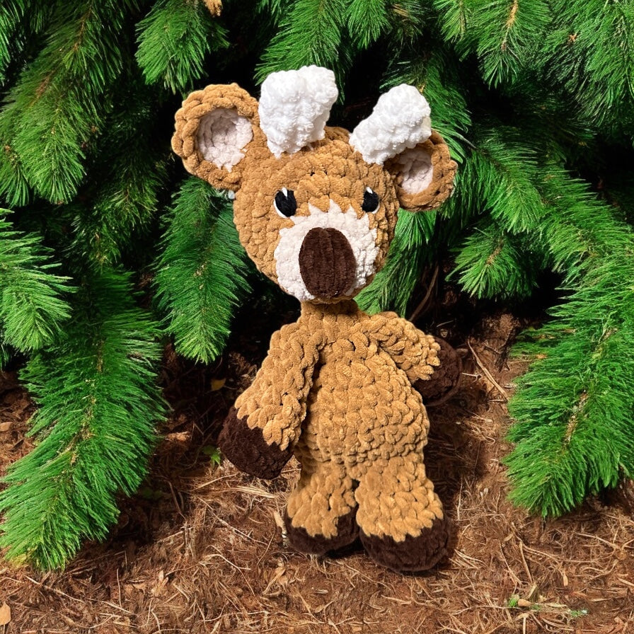 Crochet Deer Baby Security Blanket