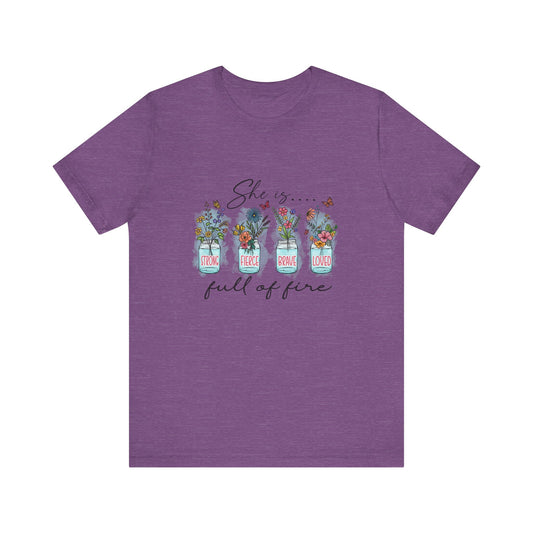 She is full of Fire Christian Apparel gifts for women, Bible Verse Shirt, Christian Gifts, Christian Streetwear, Christian Bible Shirt