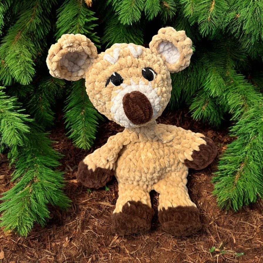 Crochet Deer Baby Security Blanket
