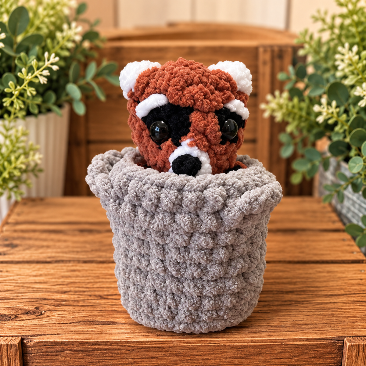 Crochet trash panda
