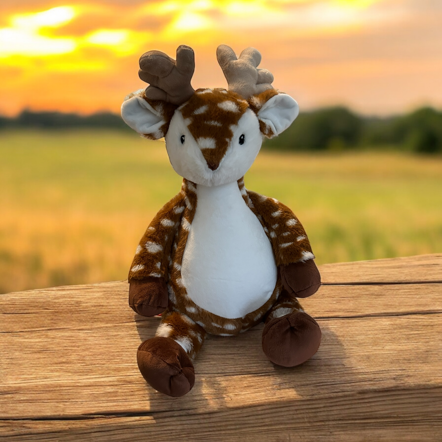 Deer Birth Announcement Stuffed Animal