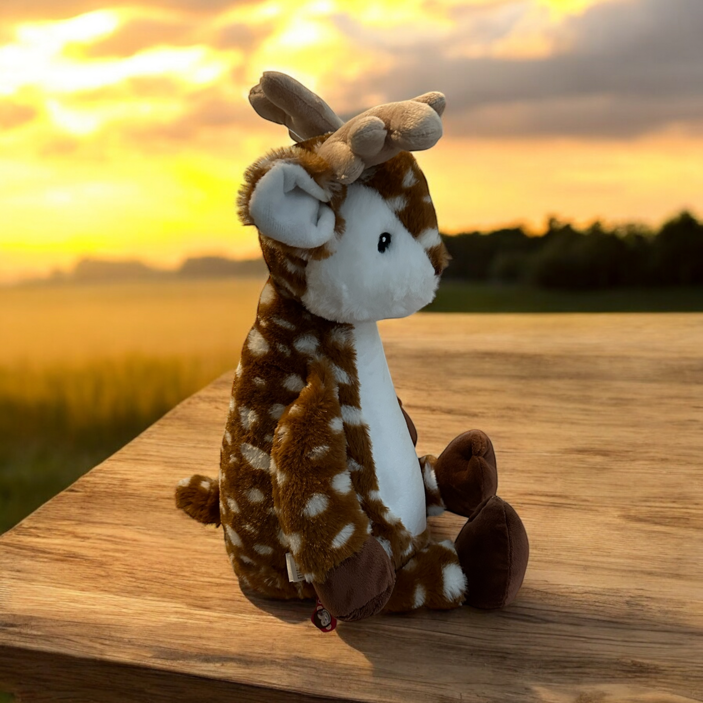 Deer Birth Announcement Stuffed Animal