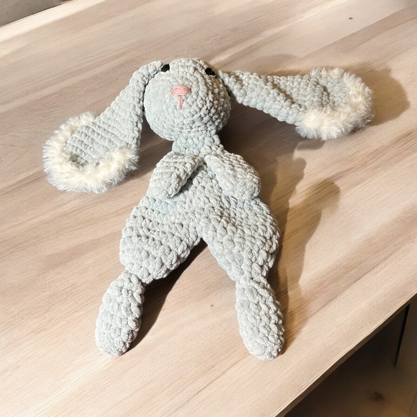 Crochet rabbit Baby Security Blanket