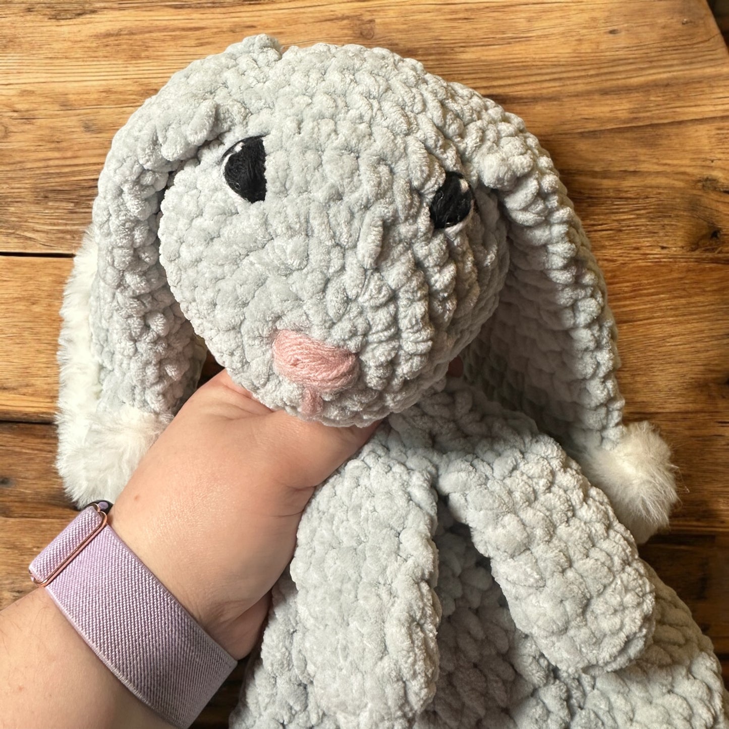 Crochet rabbit Baby Security Blanket