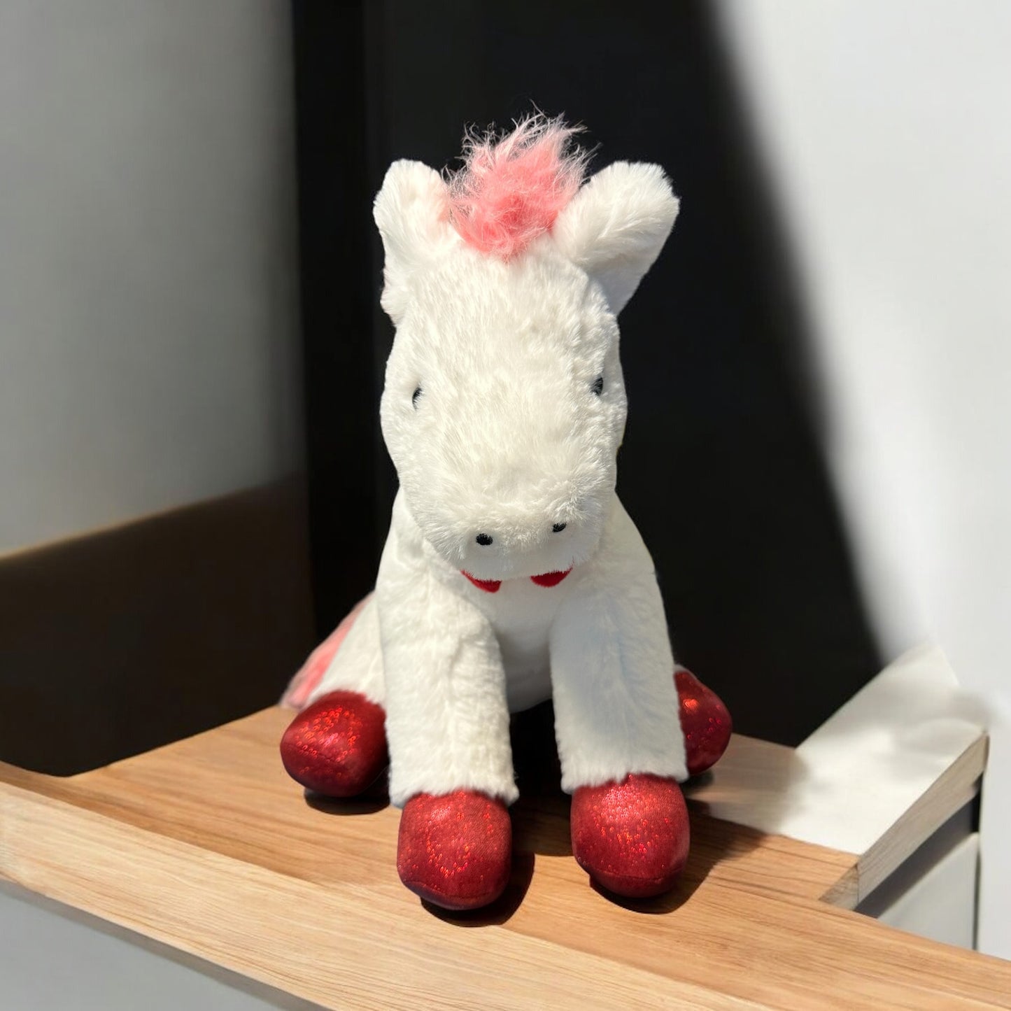 White Horse with Red Bow