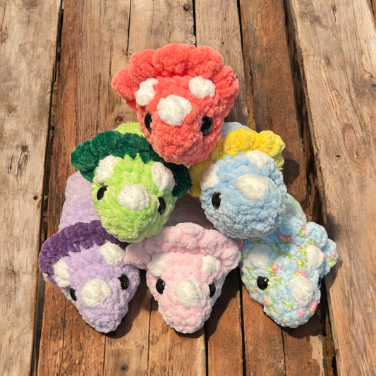 crochet Mini Triceratops