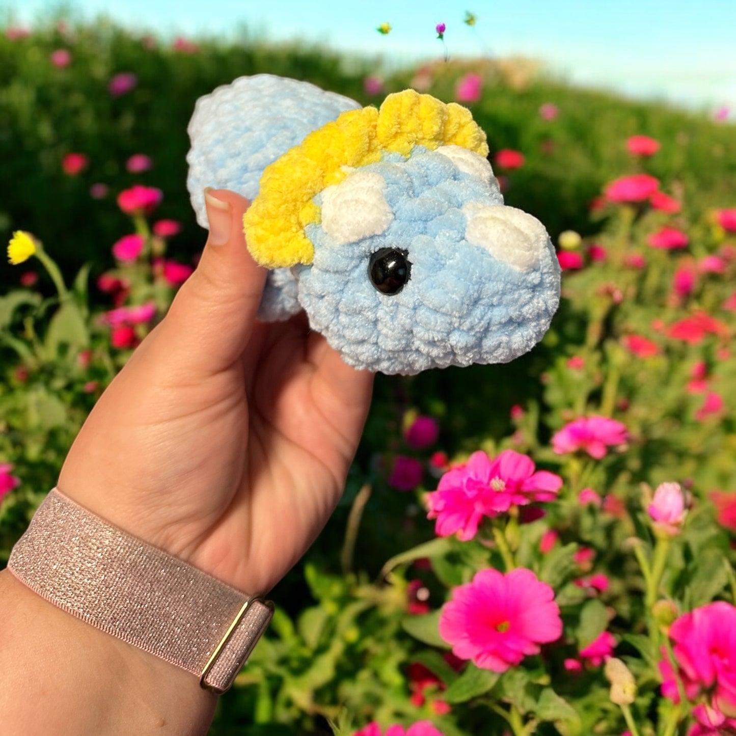crochet Mini Triceratops