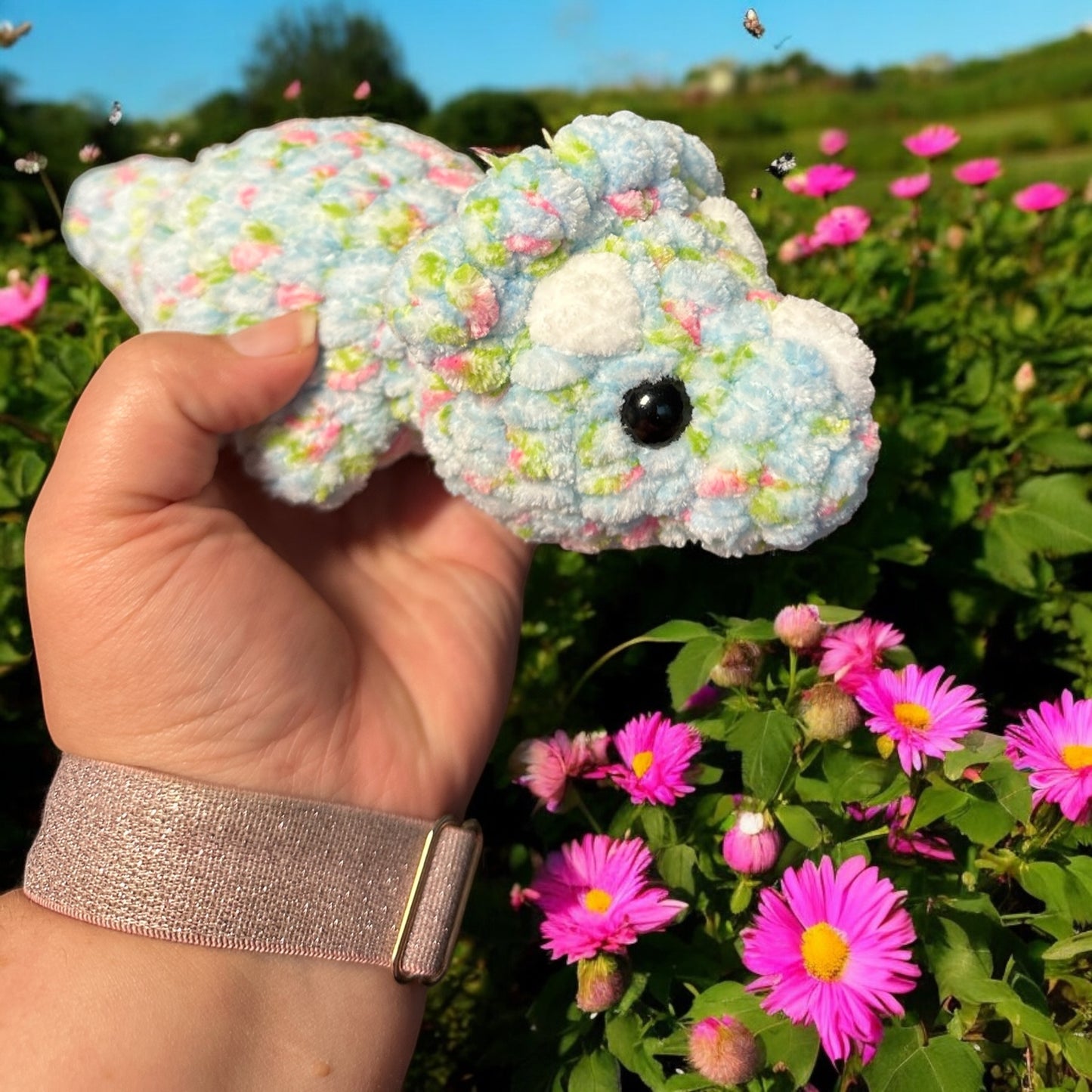crochet Mini Triceratops