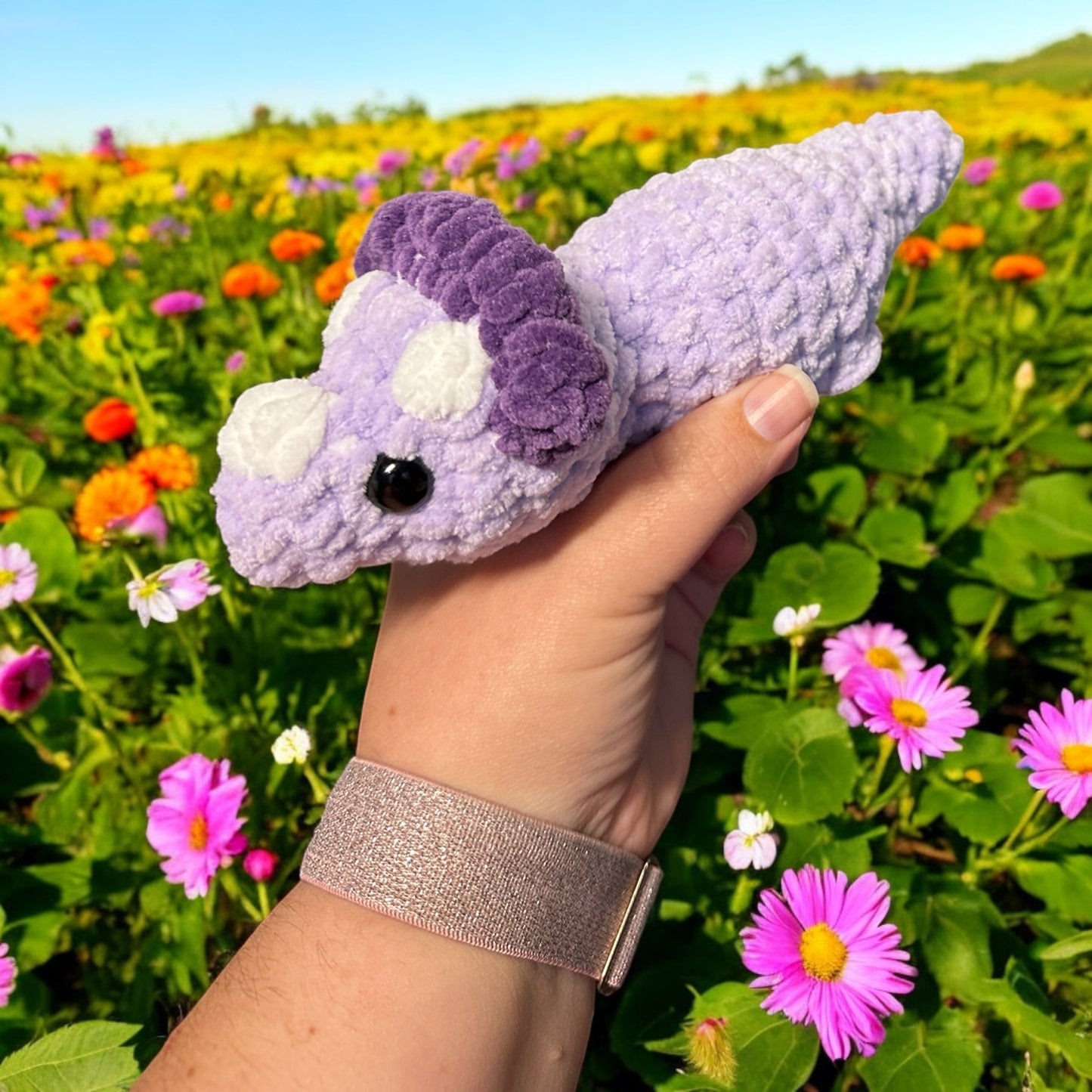 crochet Mini Triceratops