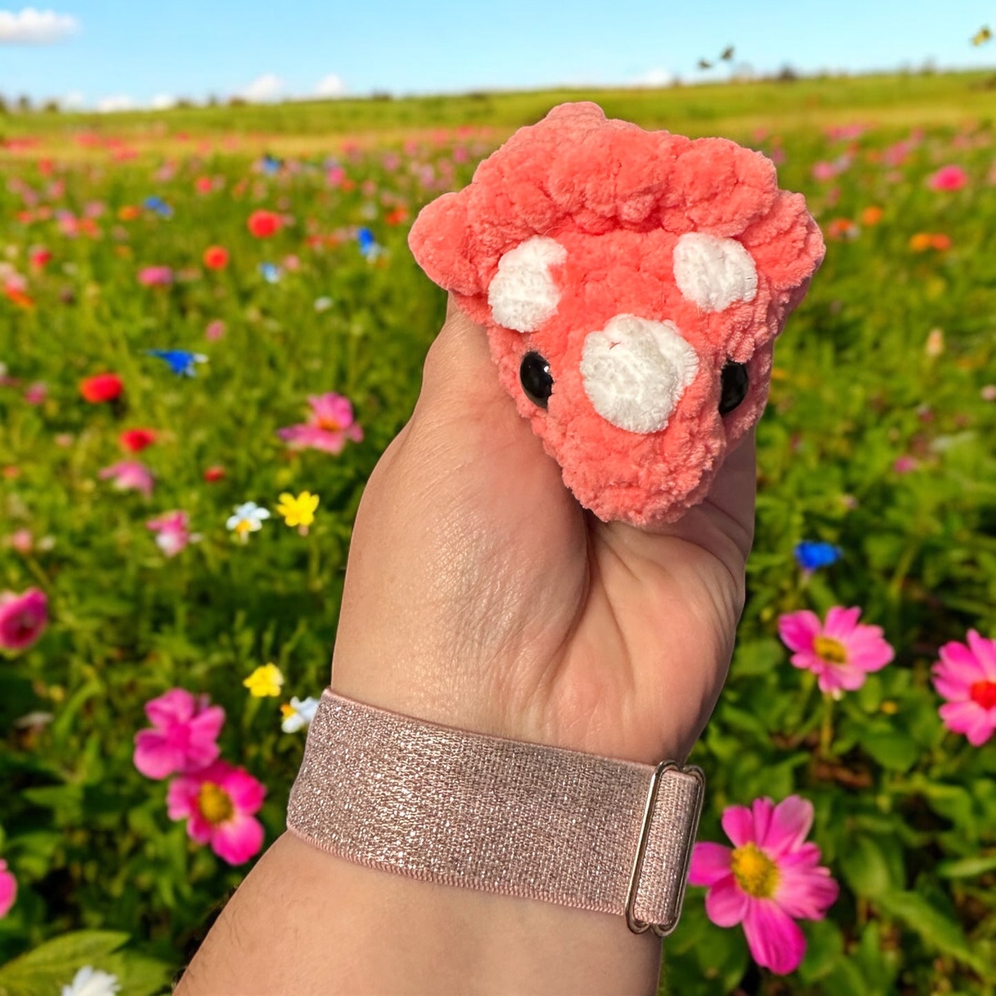 crochet Mini Triceratops