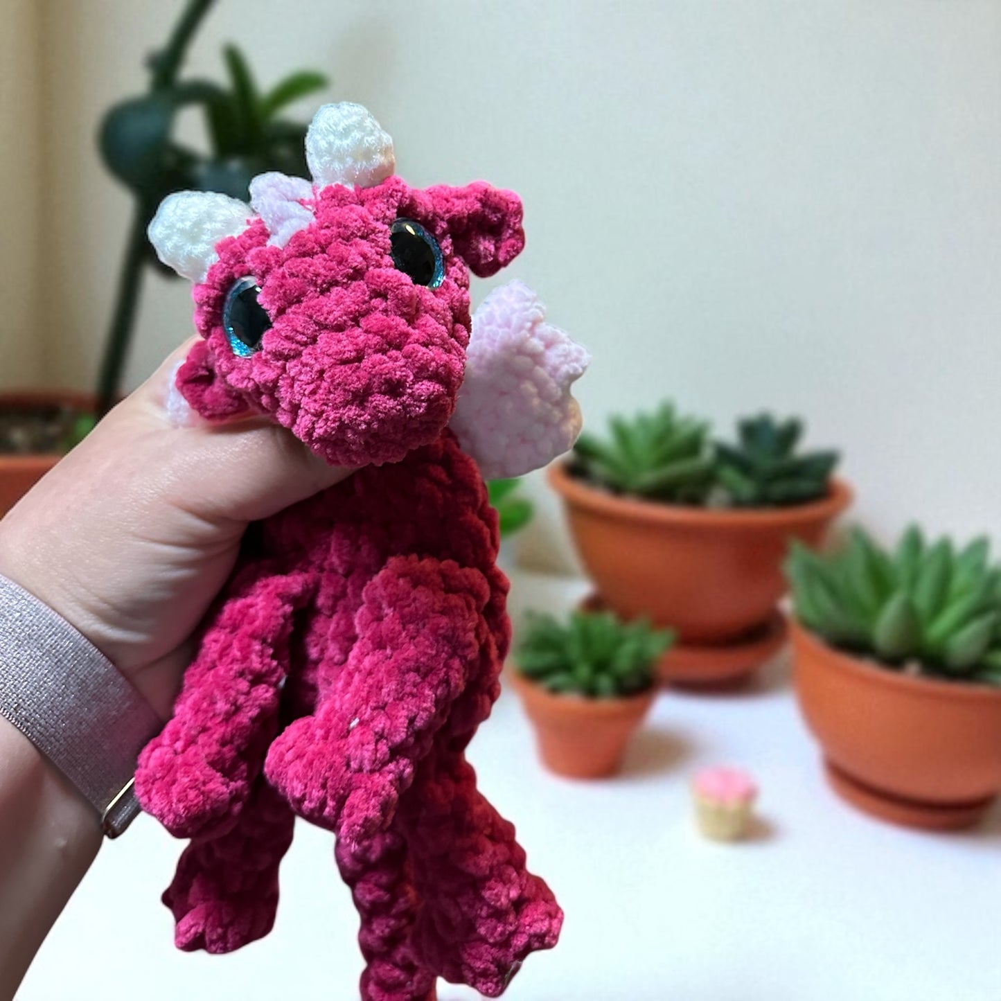 Crochet dragon Baby Security Blanket