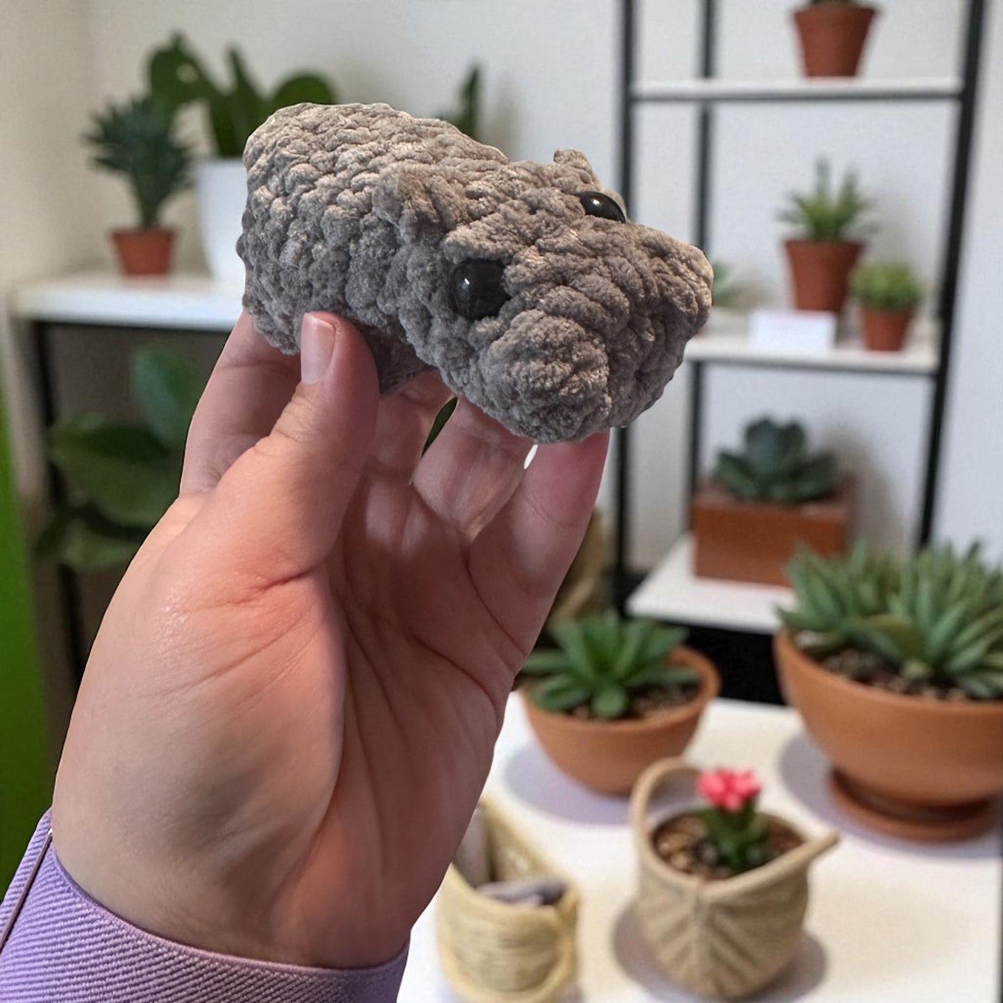 Crochet hippo