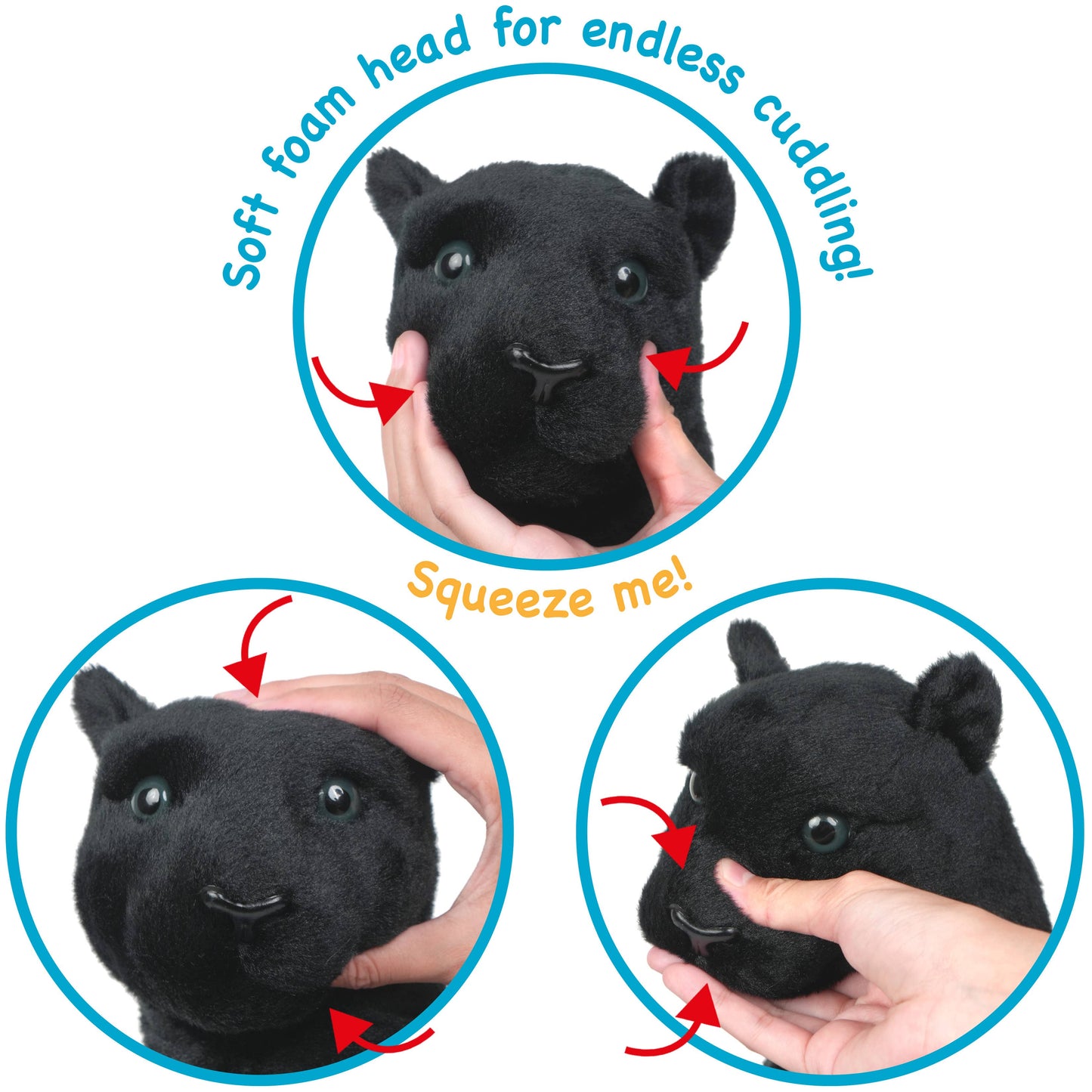 Sid The Panther - Squeeze Me! | 17 Inch Stuffed Animal Plush