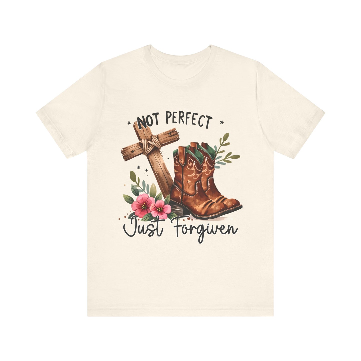 Not Perfect Just Forgiven Christian Apparel gifts for women, Bible Verse Shirt, Christian Gifts, Christian Streetwear, Christian Bible Shirt