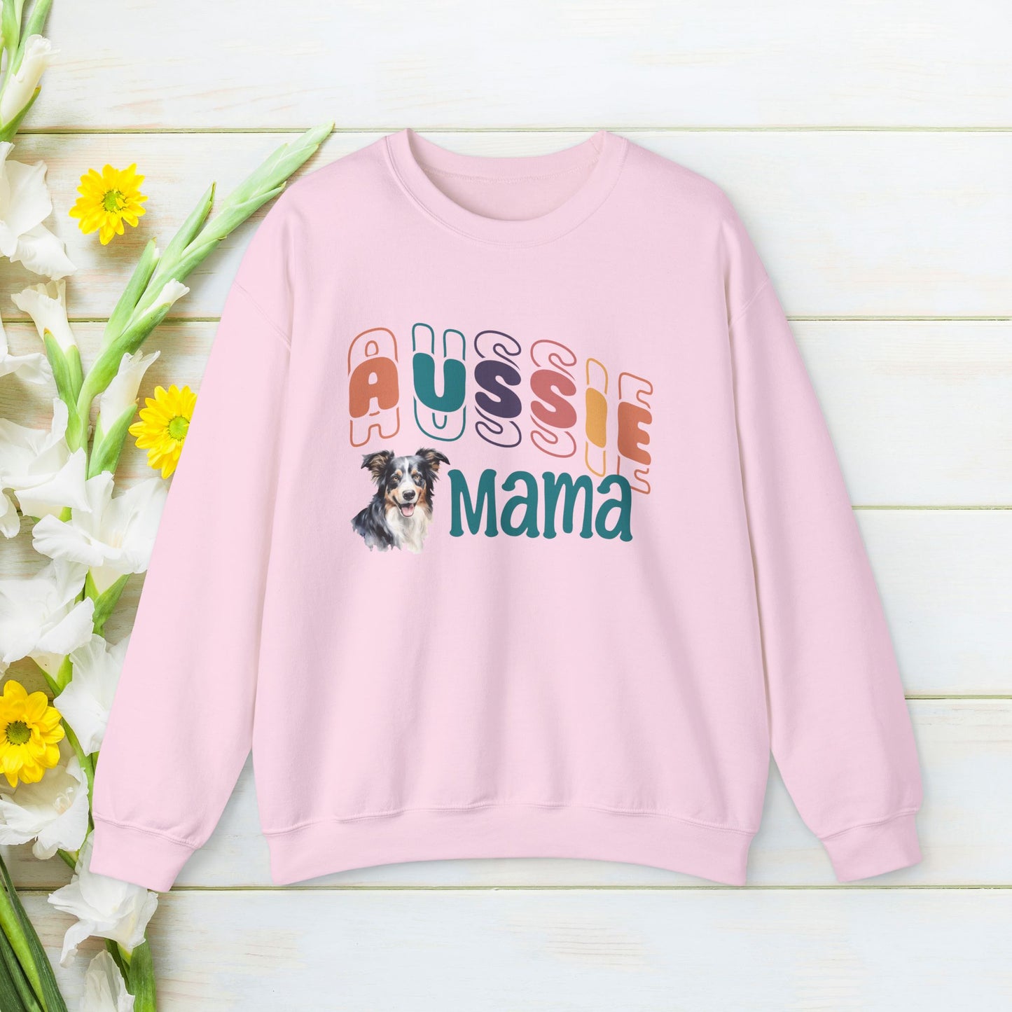 Australian Shepherd Dog Sweatshirt, Custom Service Dog Mama Sweatshirt, Dog Sweatshirt, Personalized Dog Shirt