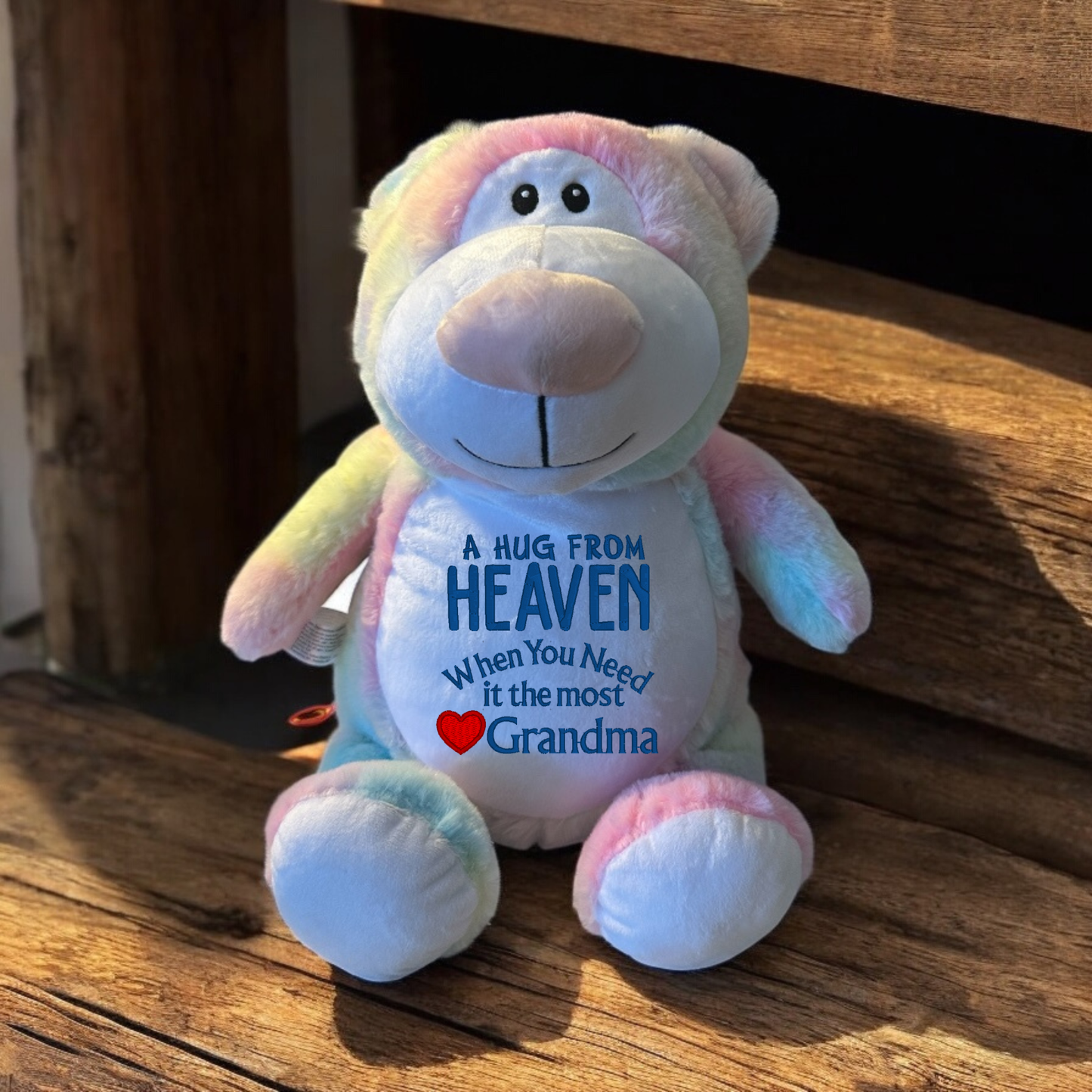 A hug From Heaven with Name Embroidery Stuffed Animal