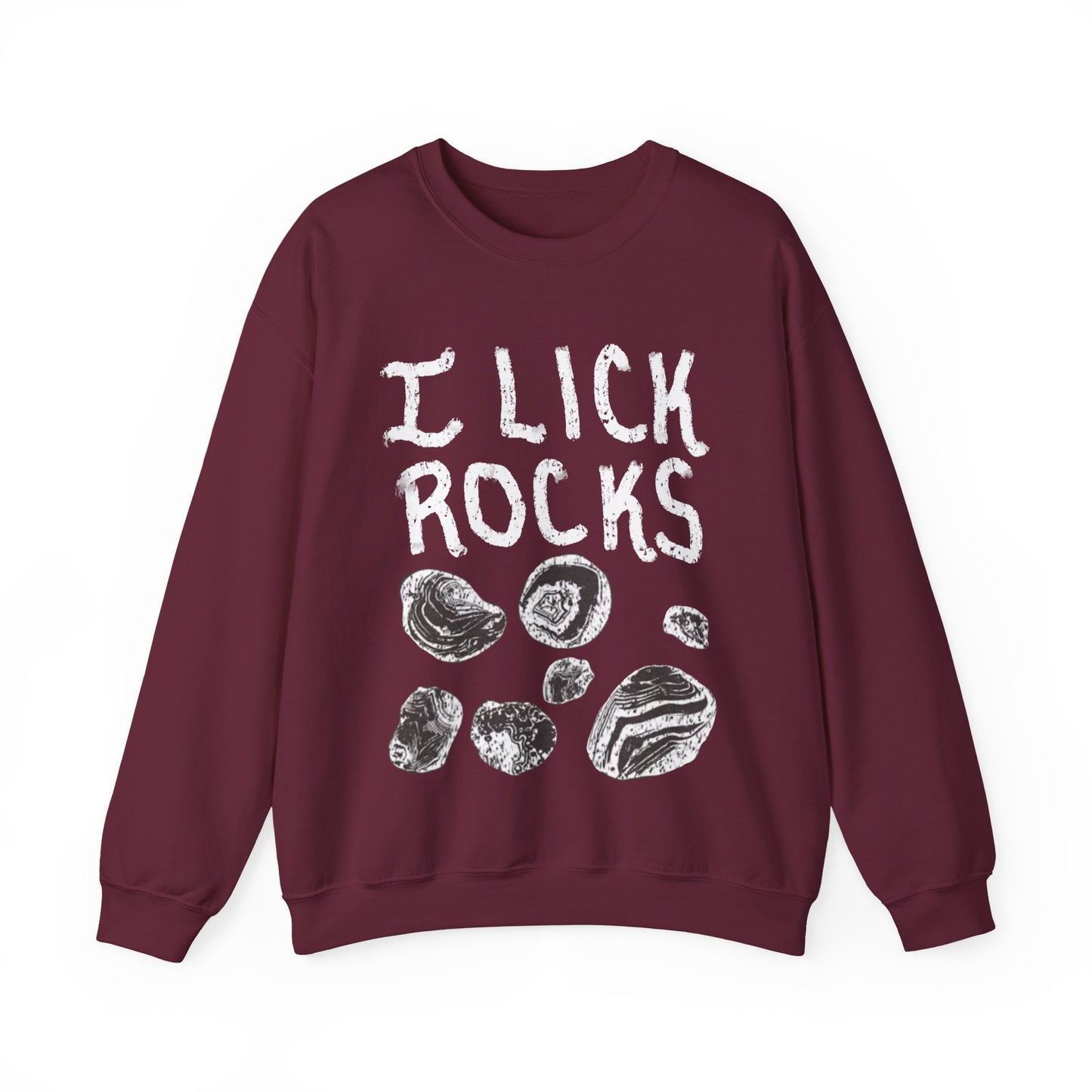 I Lick Rocks Crewneck Sweater