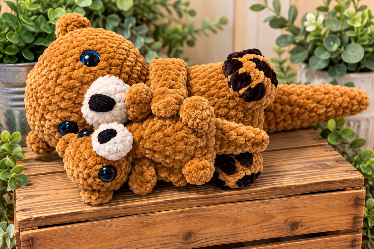 Crochet Sea otter and baby