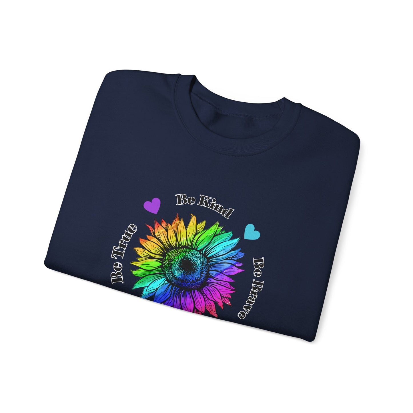 Rainbow Sunflower sweatshirt, Be Kind Sweatshirt, Sunflower sweatshirt, Rainbow Flower sweatshirt, Inspirational Gift