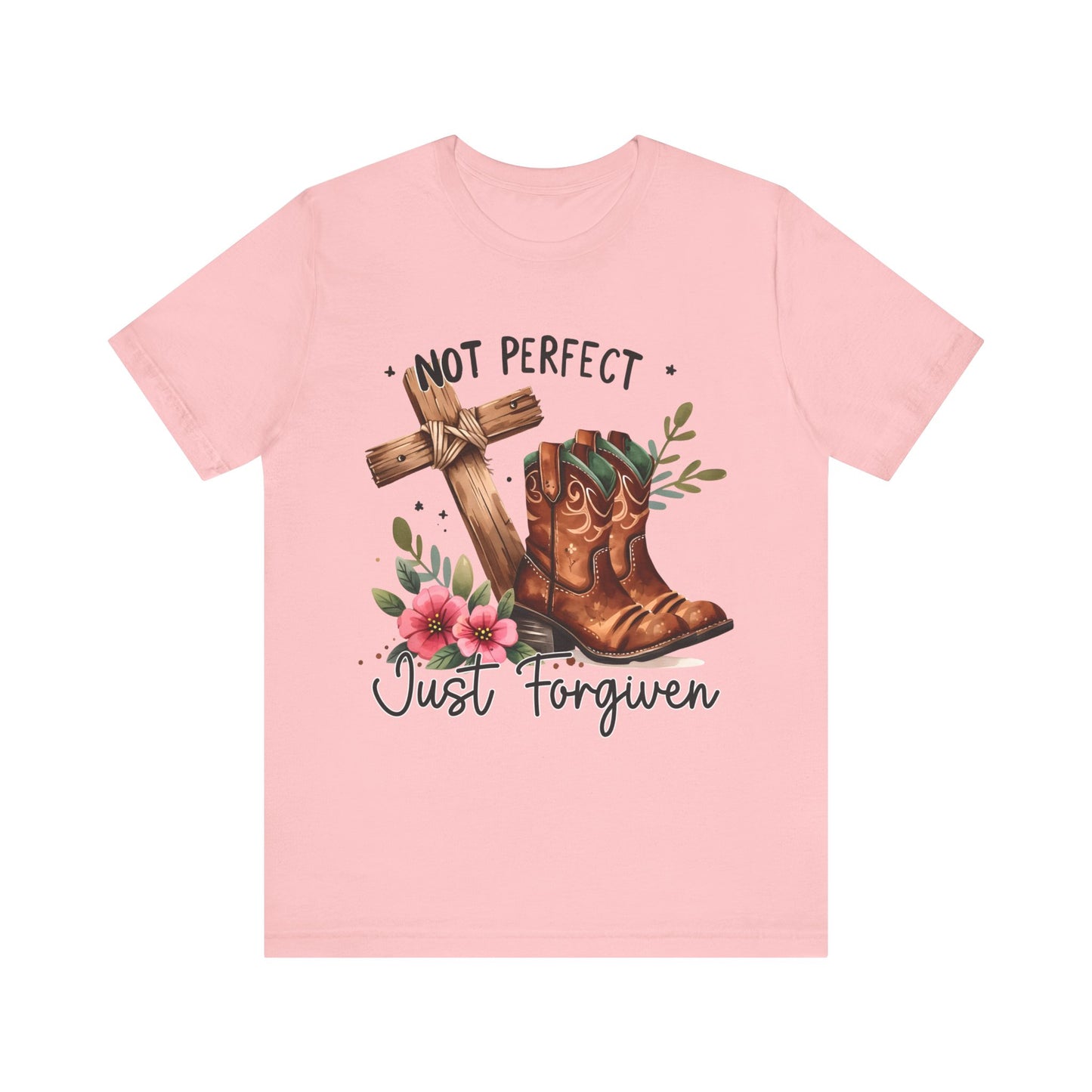 Not Perfect Just Forgiven Christian Apparel gifts for women, Bible Verse Shirt, Christian Gifts, Christian Streetwear, Christian Bible Shirt