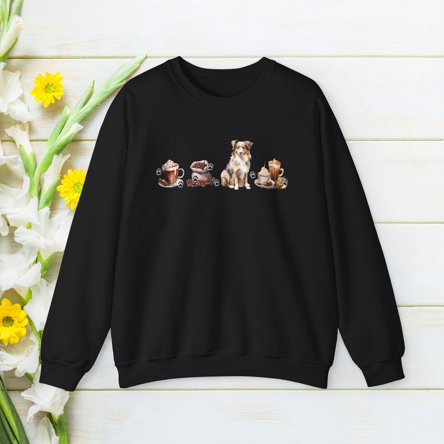 Australian Shepherd Dog Sweatshirt, Custom Service Dog Mama Sweatshirt, Dog Sweatshirt, Personalized Dog Shirt