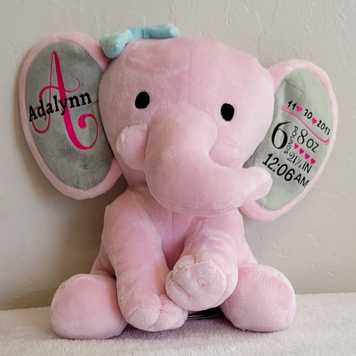 Birth announcement Elephant