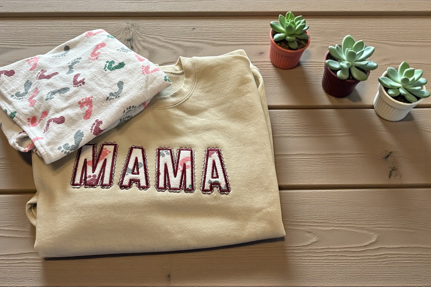Mama Embroidered Sweater
