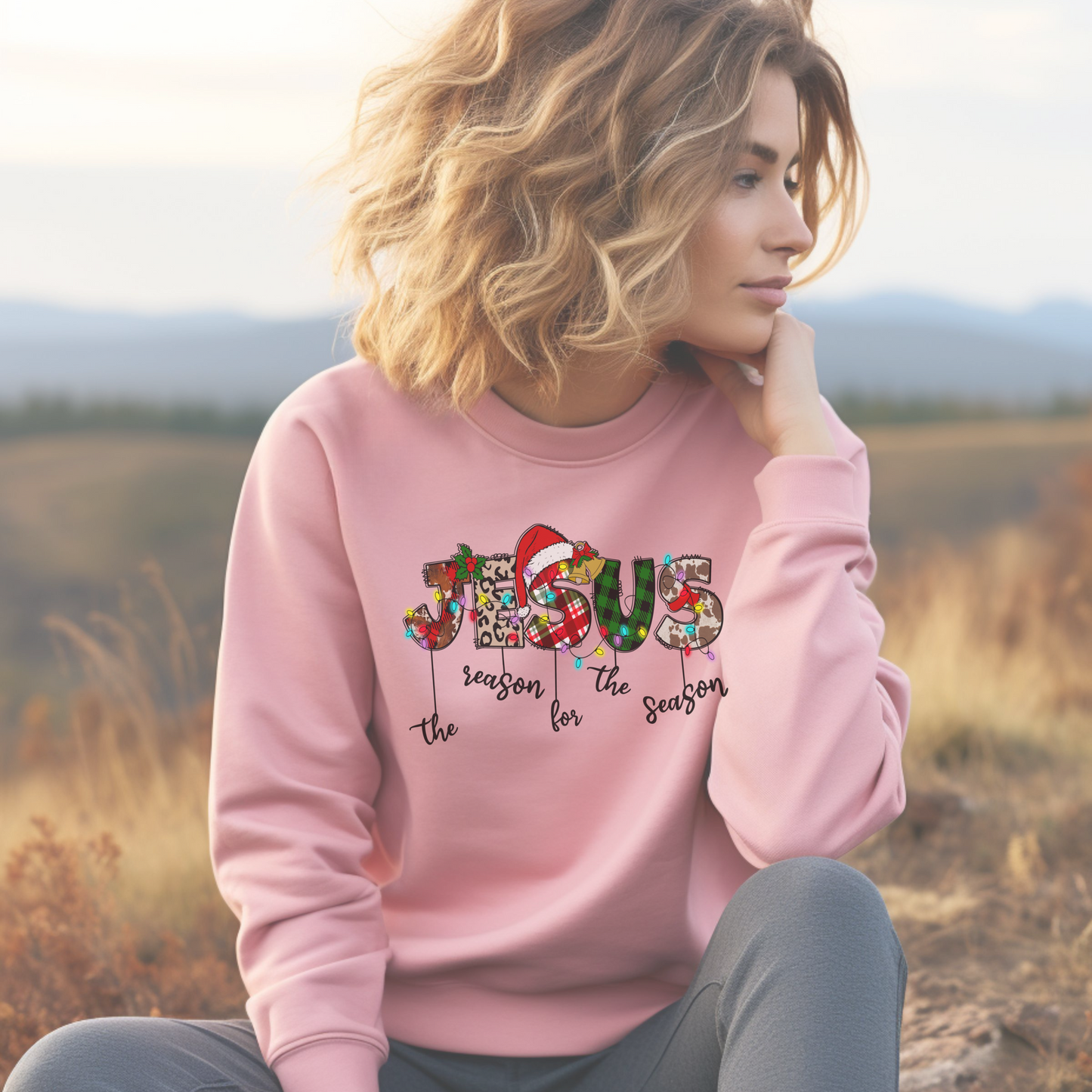 Jesus Is The Reason For The Season Crewneck Sweatshirt