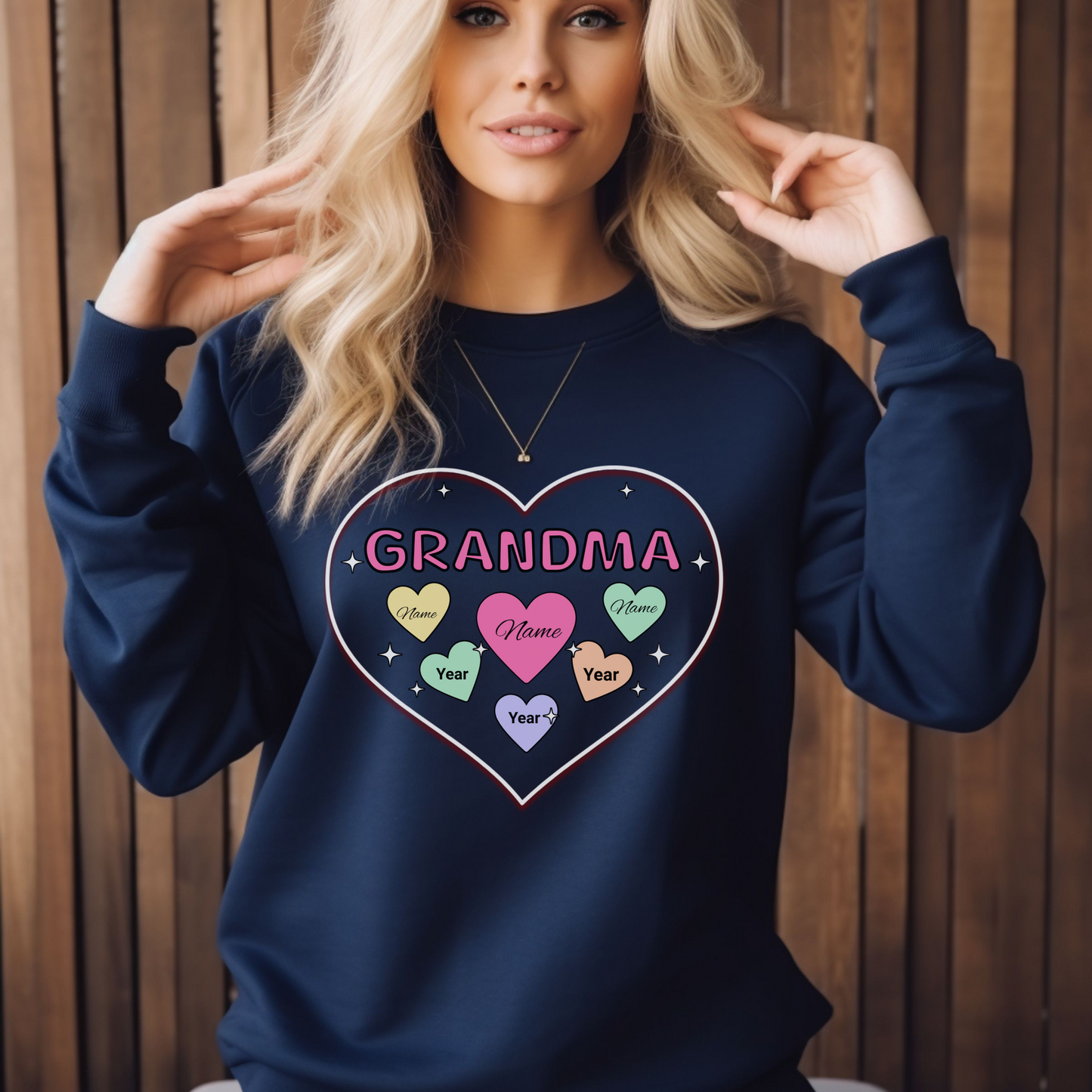 Nana Sweetheart Valentines Day Sweater, Personalized Sweater