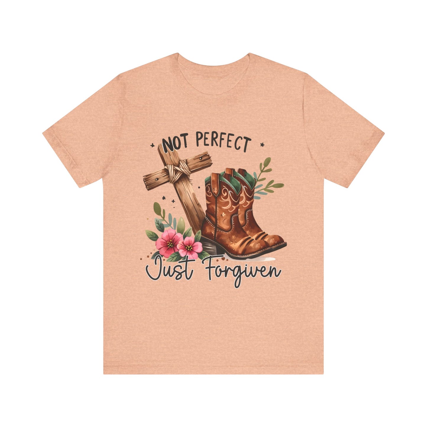 Not Perfect Just Forgiven Christian Apparel gifts for women, Bible Verse Shirt, Christian Gifts, Christian Streetwear, Christian Bible Shirt