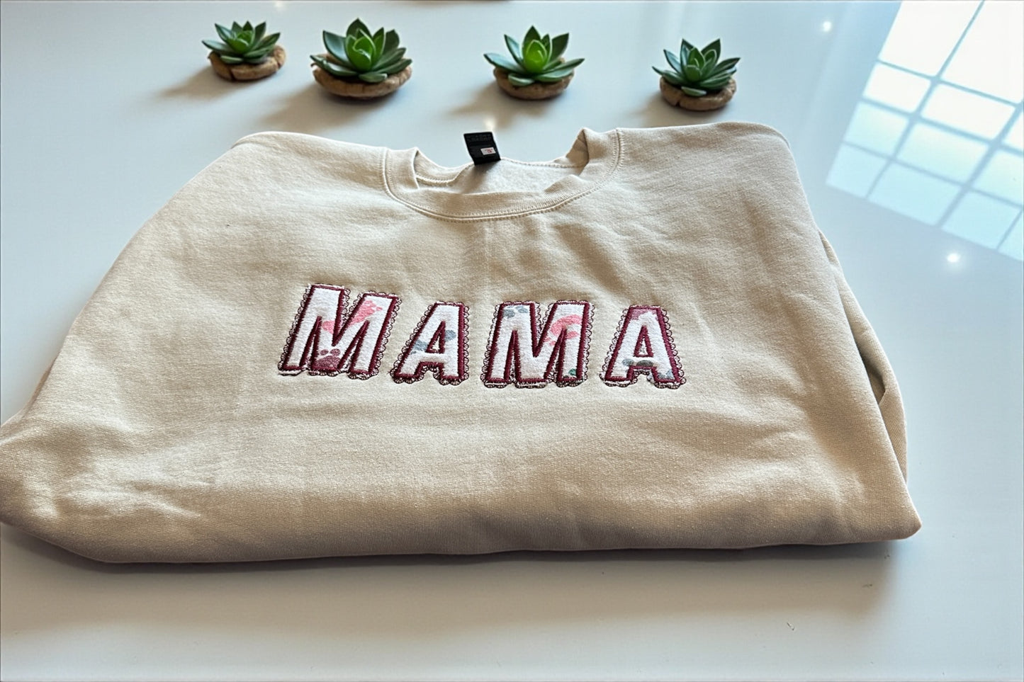 Mama Embroidered Sweater