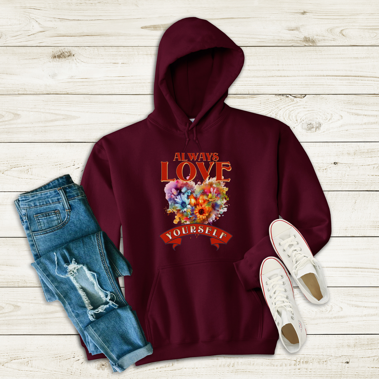 Always Be Yourself Valentines Day Hoodie