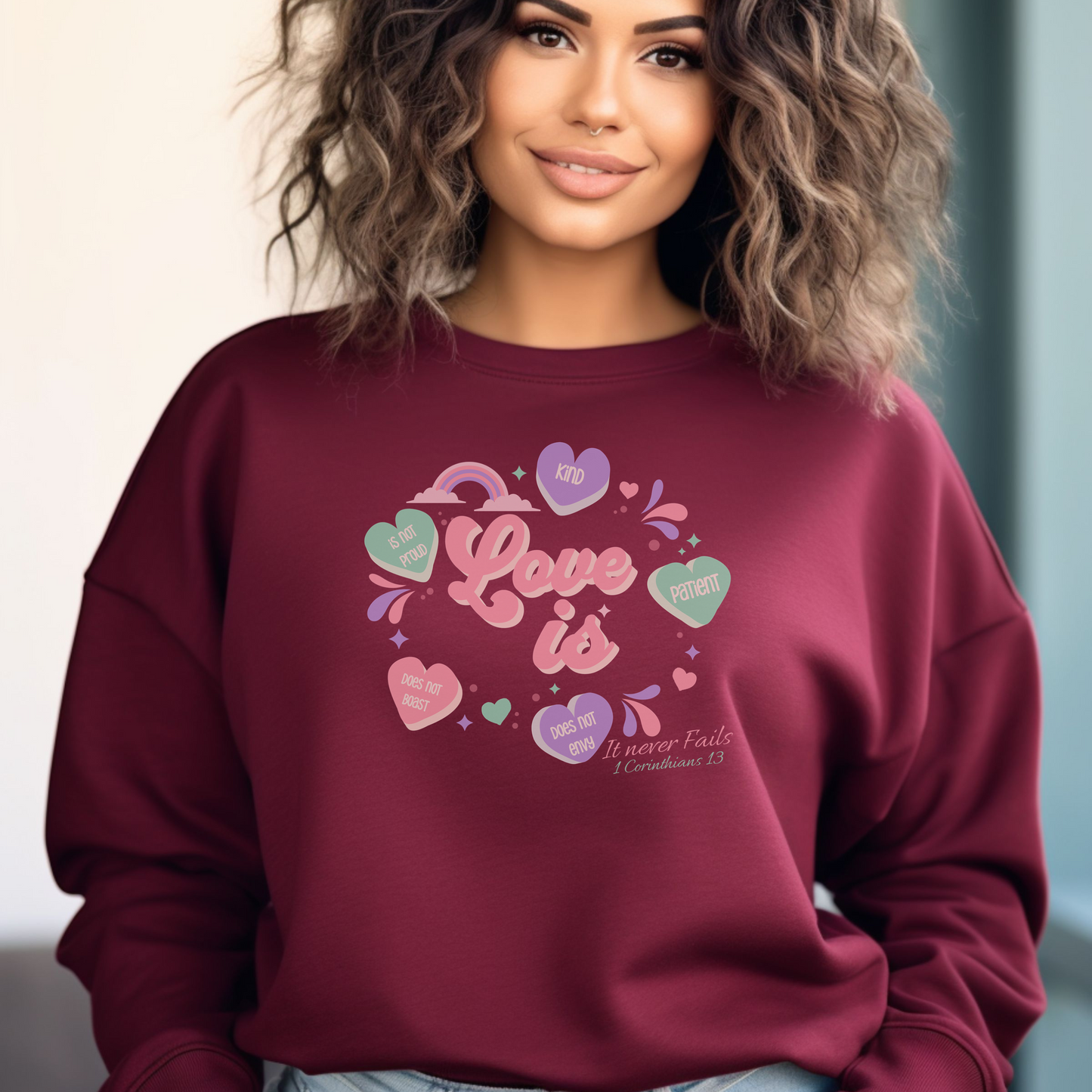 Love is Valentines Day Sweater