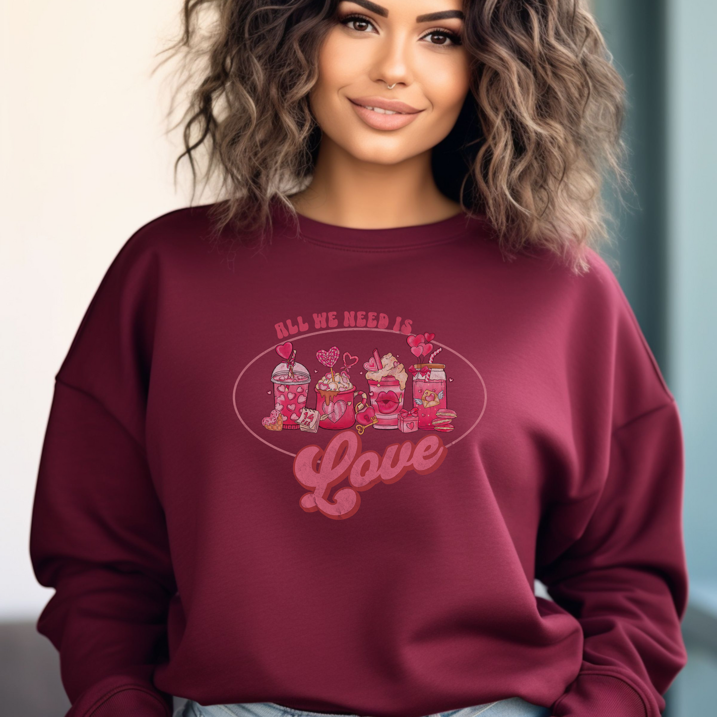 All You Need Is Love Valentines Day Sweater