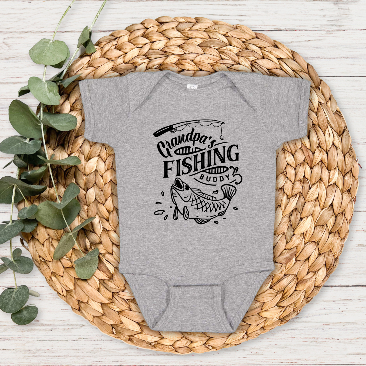 Grandpa's Fishing Buddy Bodysuit