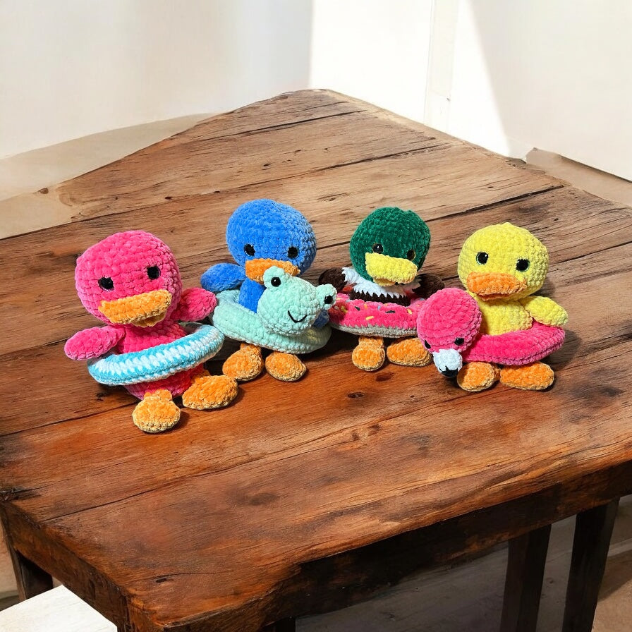 Ducks with floats