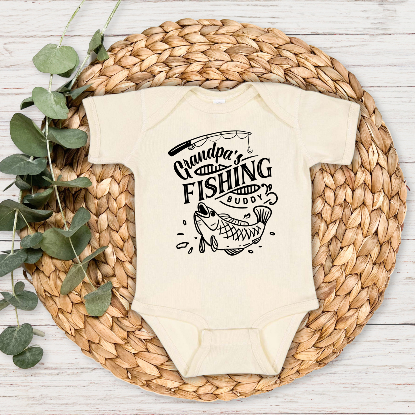 Grandpa's Fishing Buddy Bodysuit