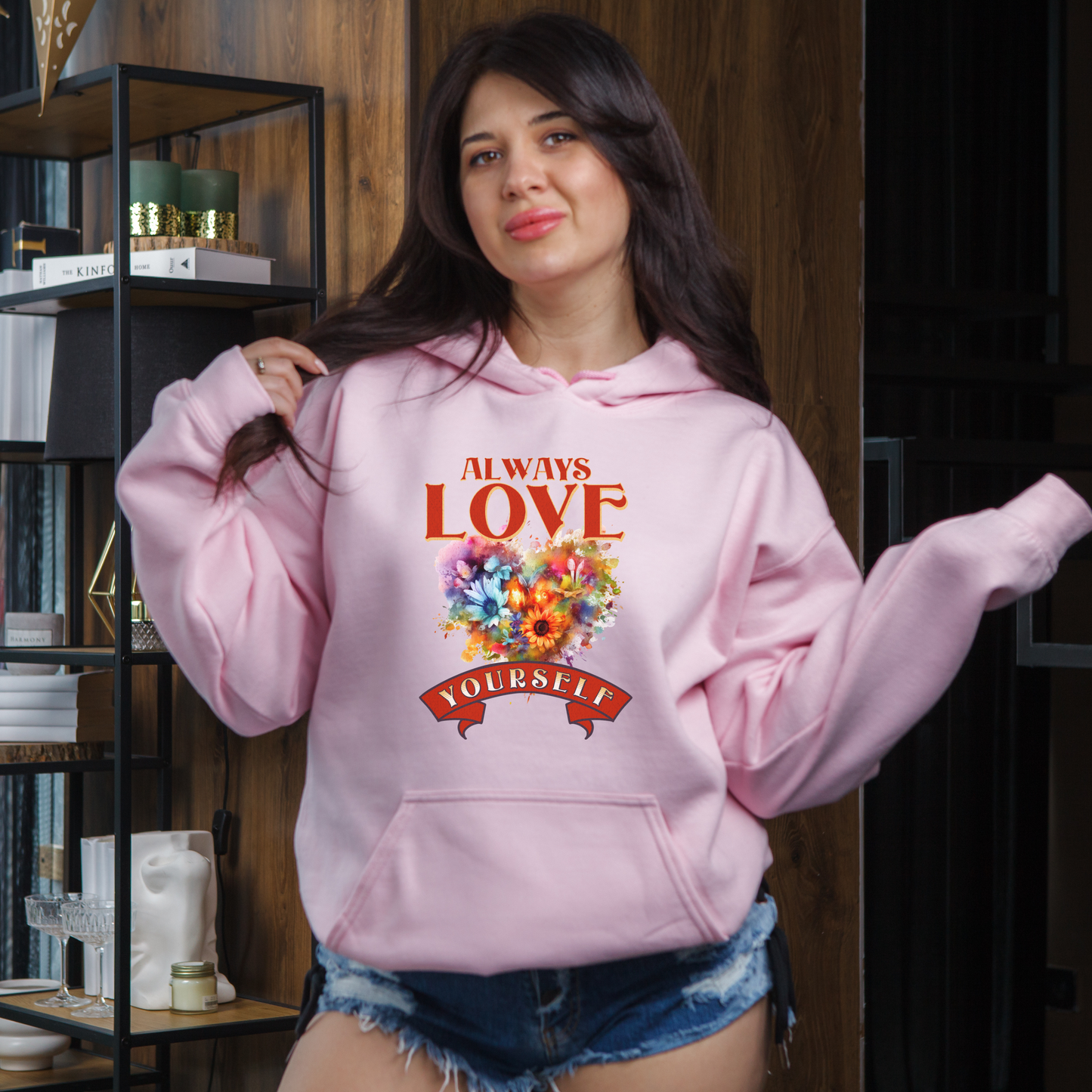 Always Be Yourself Valentines Day Hoodie