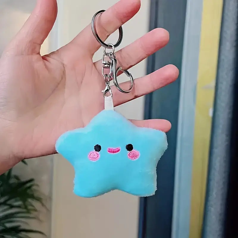 Blue star keychain