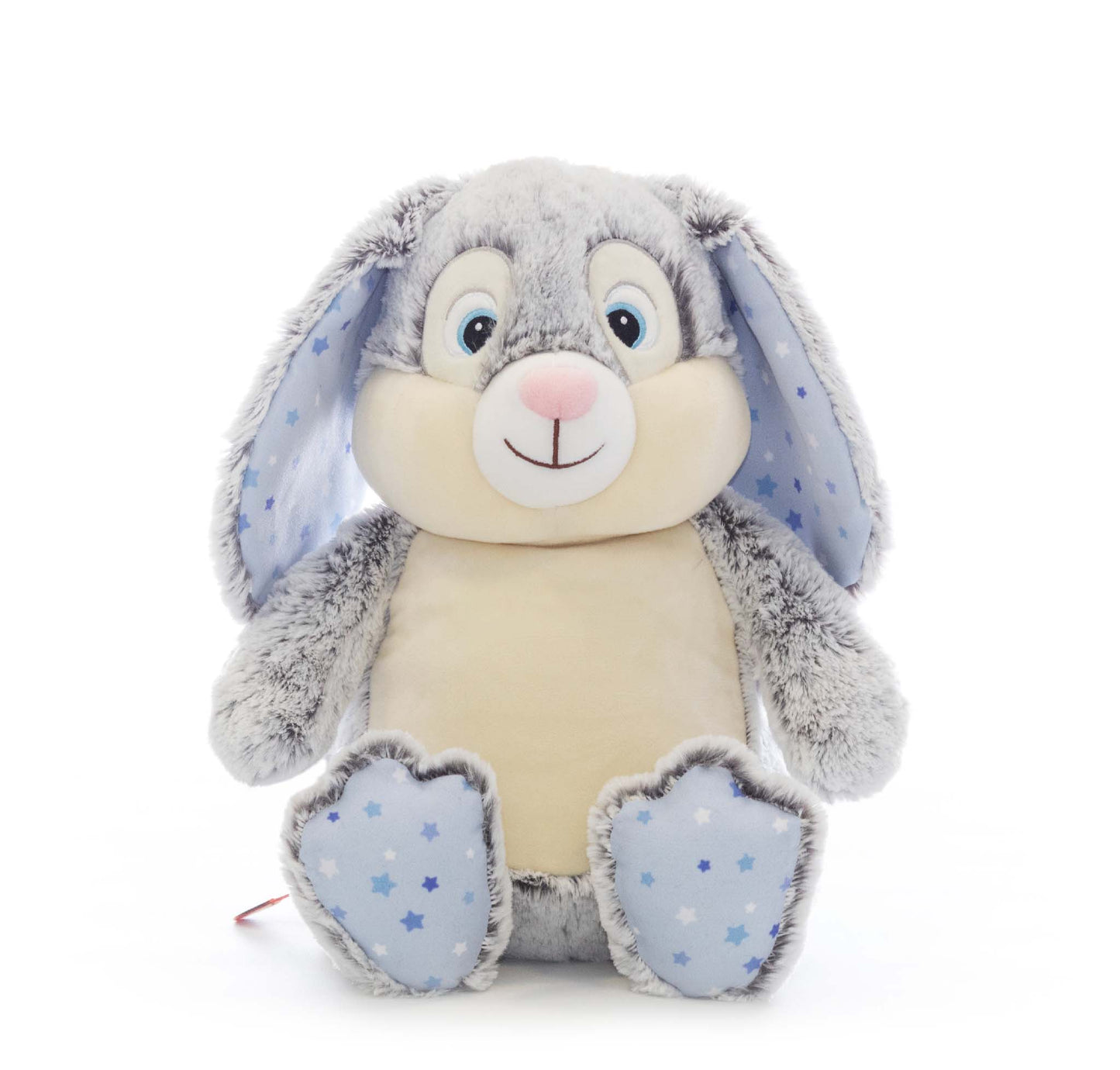 Grey Bunny Birth Announcement Rabbit