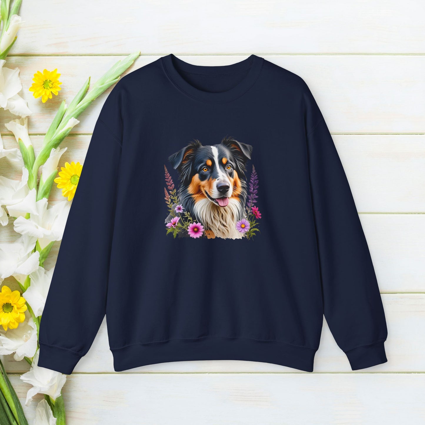 Australian Shepherd Dog Sweatshirt, Custom Service Dog Mama Sweatshirt, Dog Sweatshirt, Personalized Dog Shirt