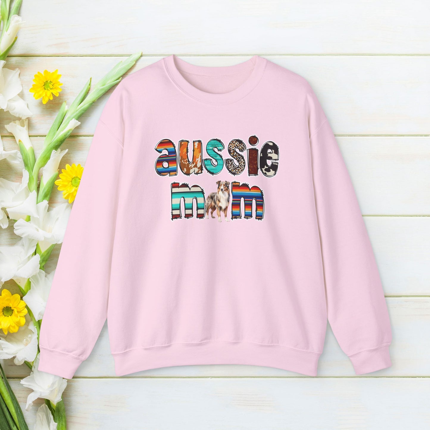 Australian Shepherd Dog Sweatshirt, Custom Service Dog Mama Sweatshirt, Dog Sweatshirt, Personalized Dog Shirt