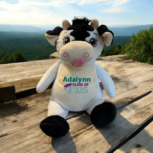 Personalized Cow Stuffed Animal,