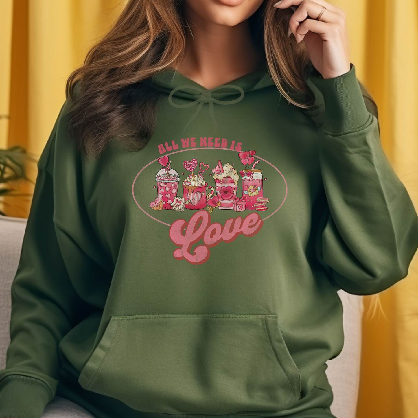 All You Need Is Love Valentines Day Hoodie