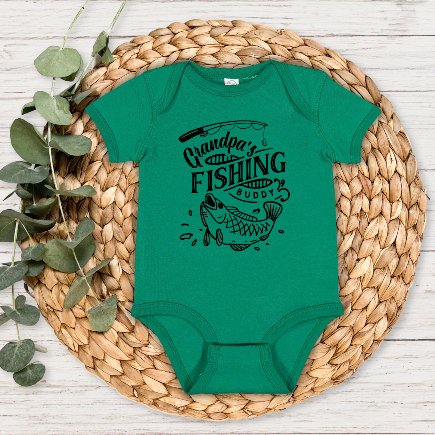 Grandpa's Fishing Buddy Bodysuit