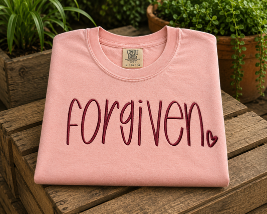 Forgiven embroidery appeal