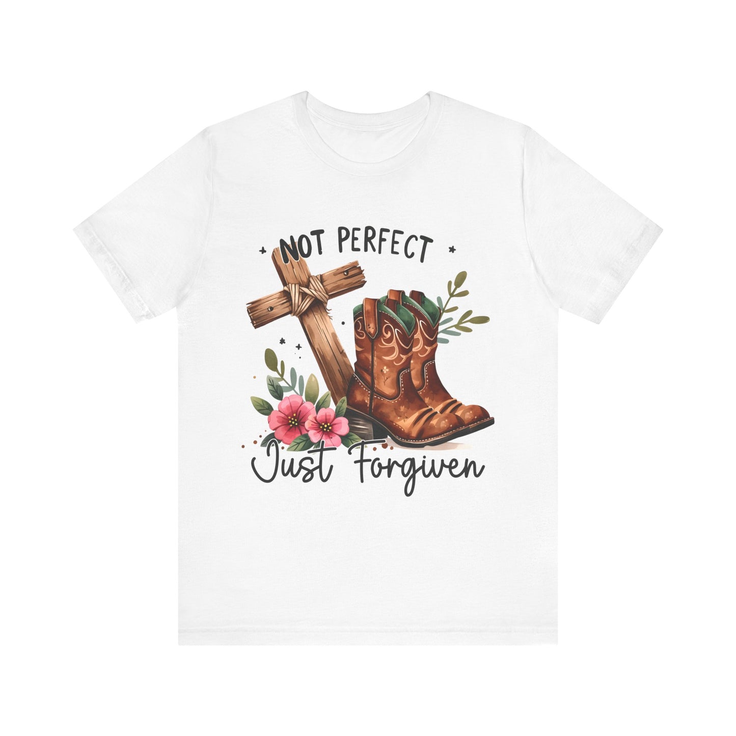 Not Perfect Just Forgiven Christian Apparel gifts for women, Bible Verse Shirt, Christian Gifts, Christian Streetwear, Christian Bible Shirt