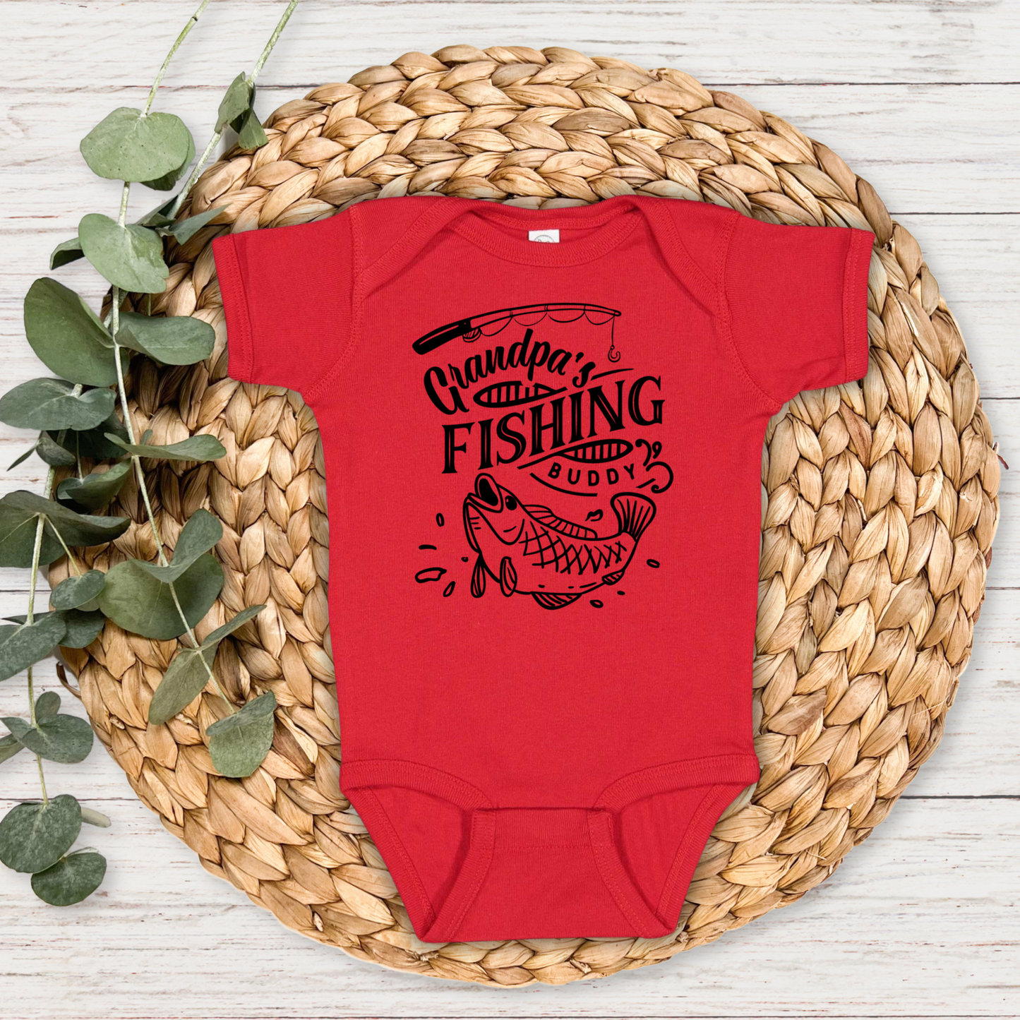 Grandpa's Fishing Buddy Bodysuit