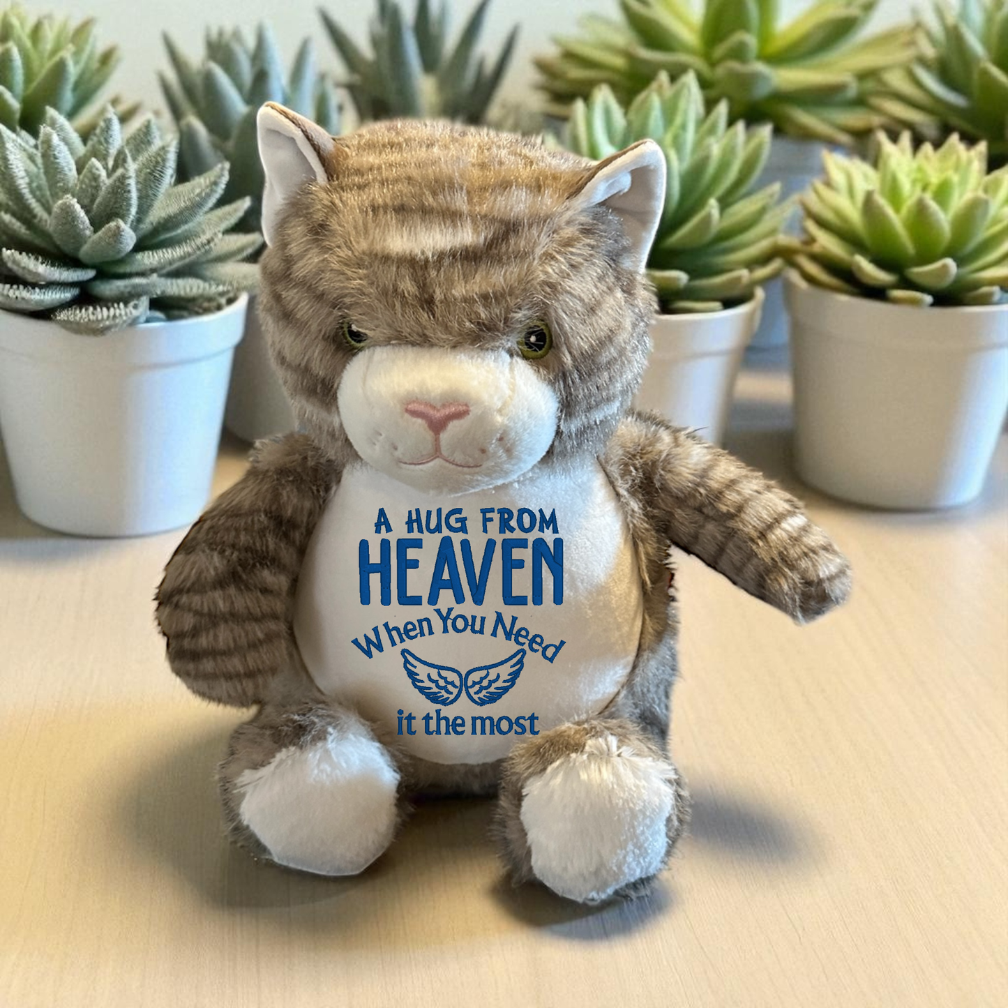 A hug From Heaven Embroidery Stuffed Animal